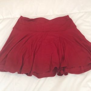 Red skater skirt